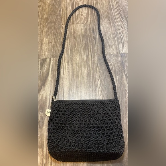The Sak Black Crochet Crossbody Bag - Picture 1 of 11